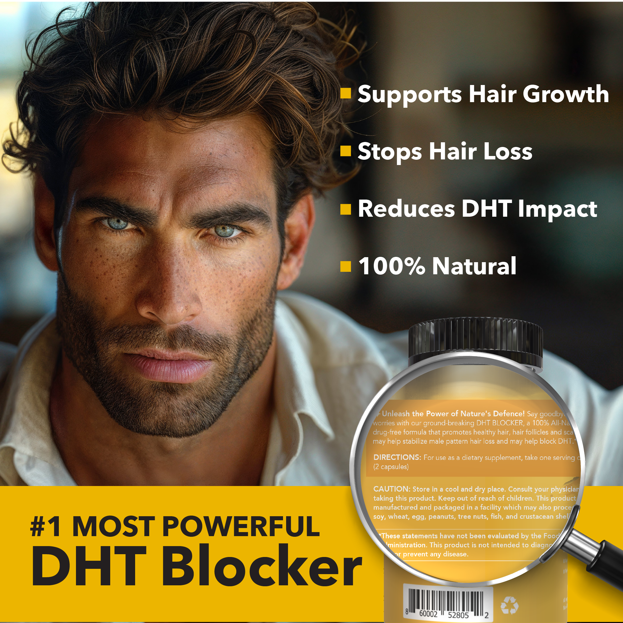 Essential for Hair:  100% Natural Hair Loss Treatment to Prevent Genetic Hair Loss