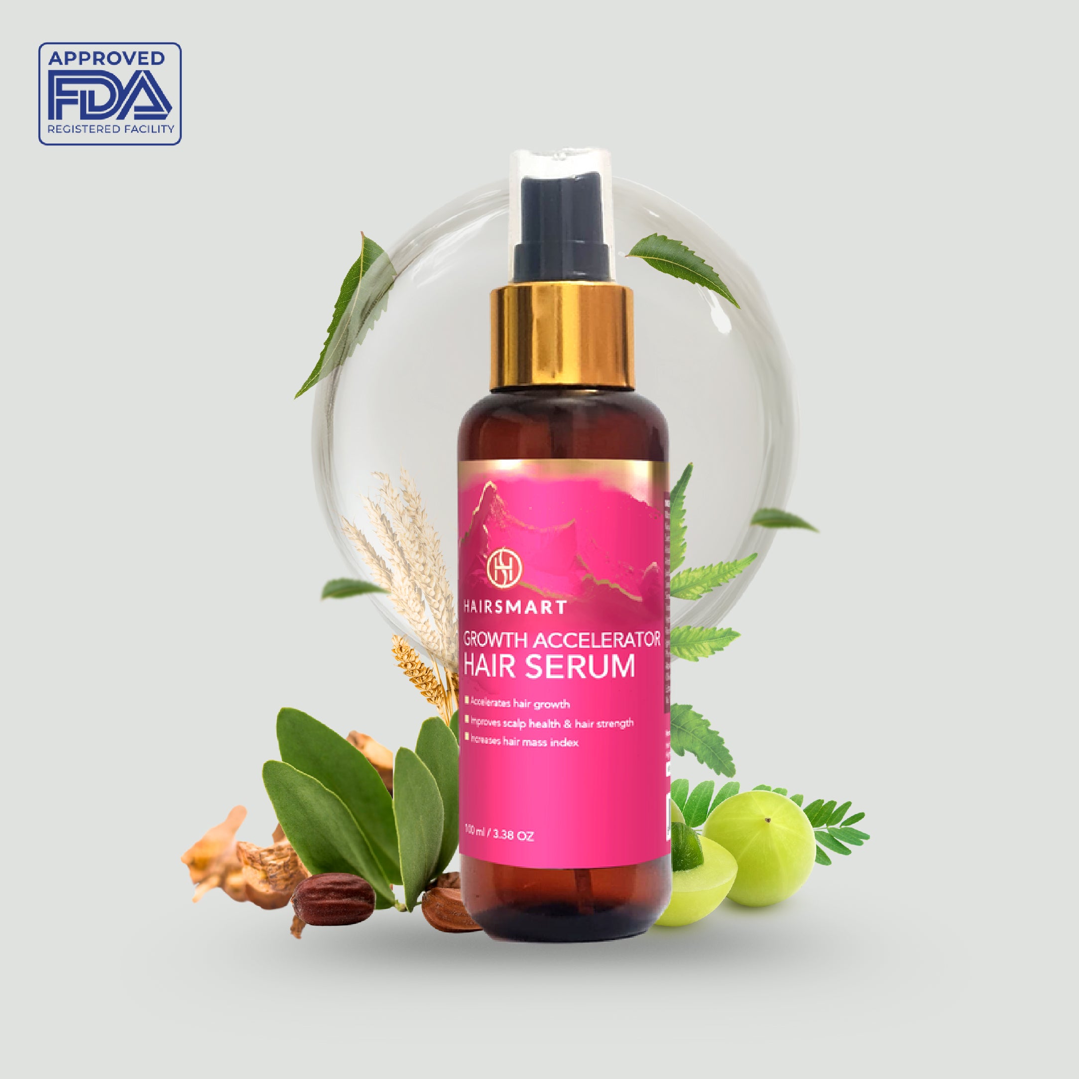 Hair Growth Accelerator Serum for Women & Men; 100 ml