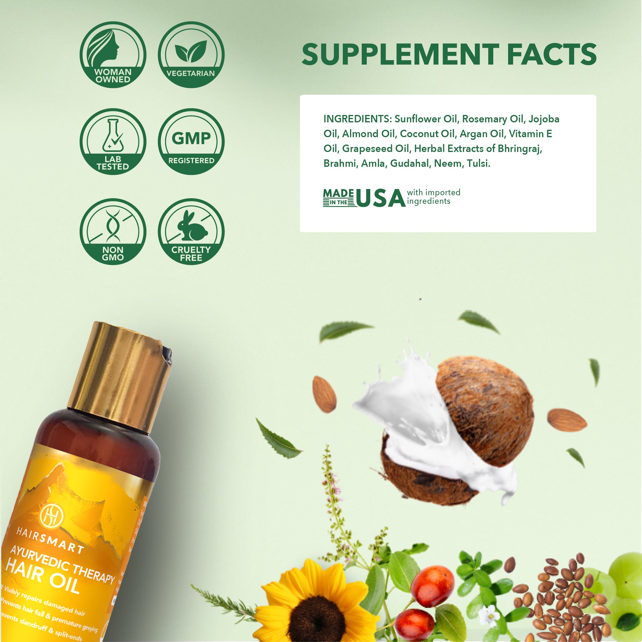 Rosemary Bhringraj Amla Ayurvedic Hair Growth Oil – 100ml