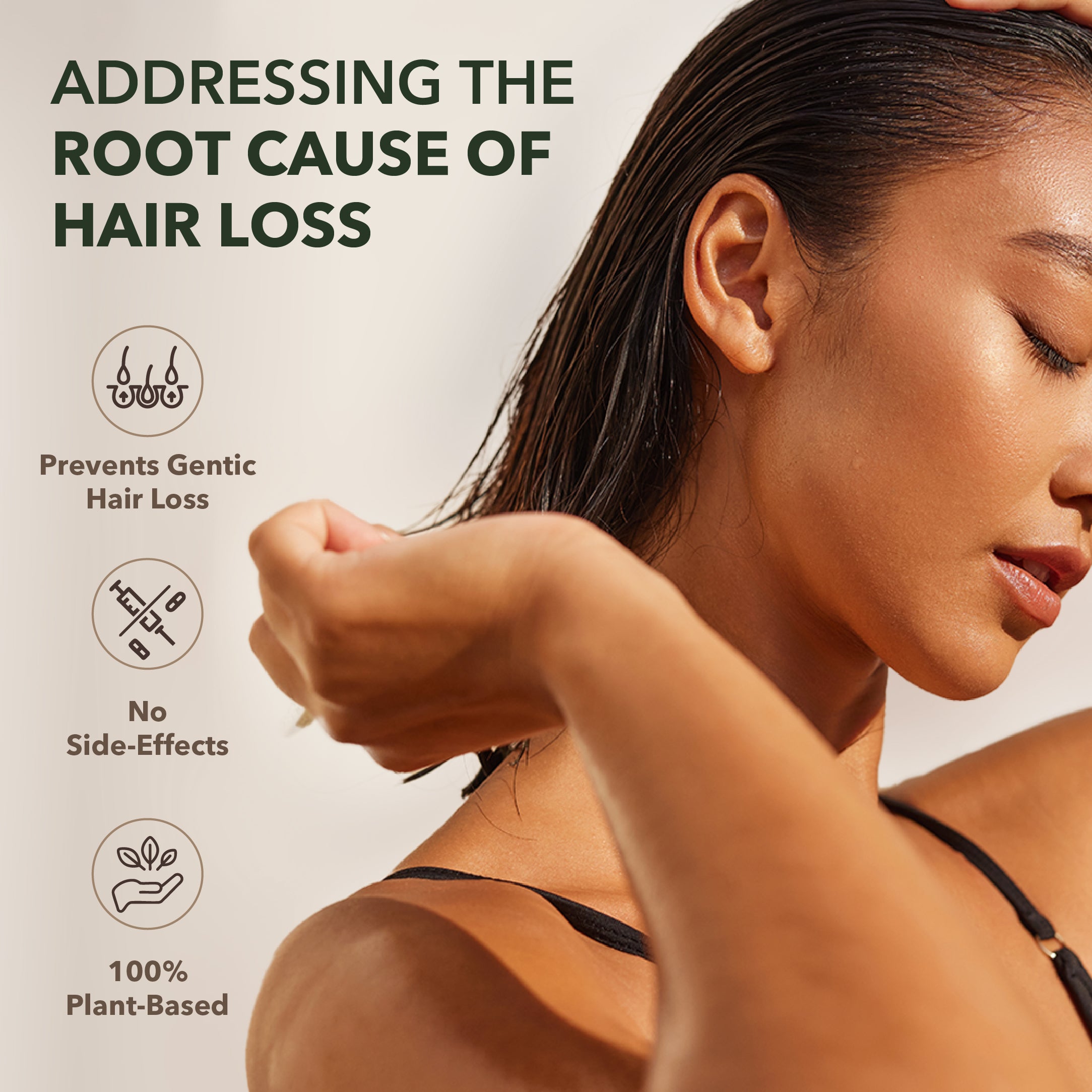 100% Natural DHT BLOCKER for Genetic Hair Loss in Men & Women; 60 Capsules