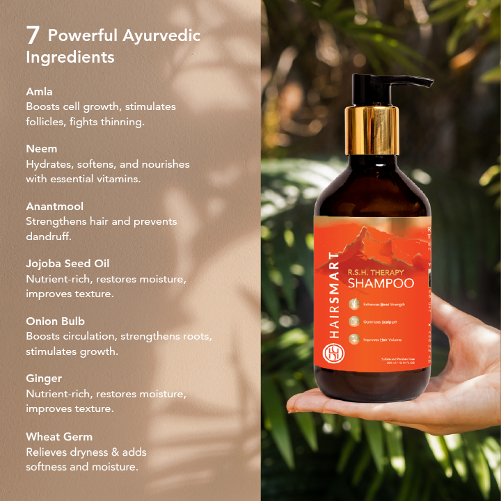 HairSmart RSH Therapy Shampoo: Ayurvedic Gentle Cleanser, 300 ml