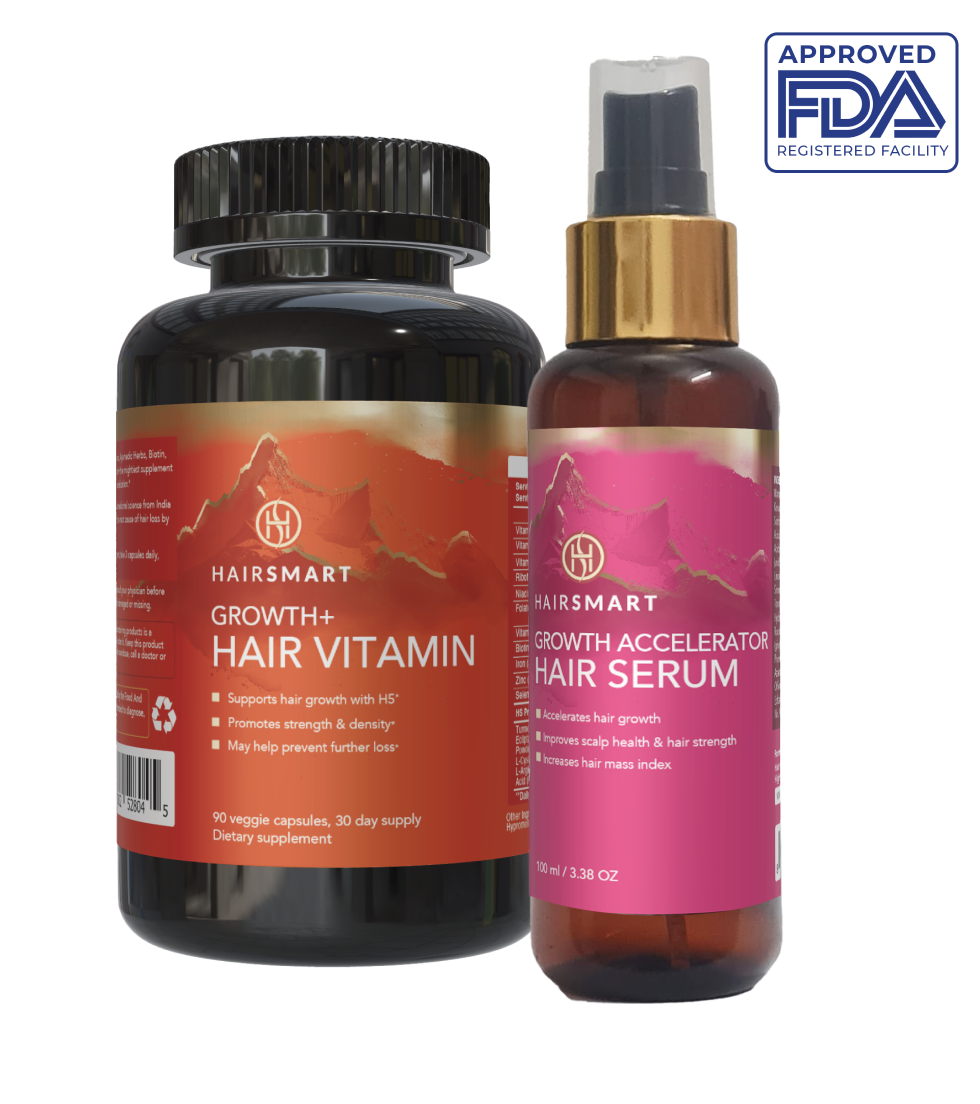 Essential Hair Growth & Loss Prevention Combo for Women : Vitamin + Serum