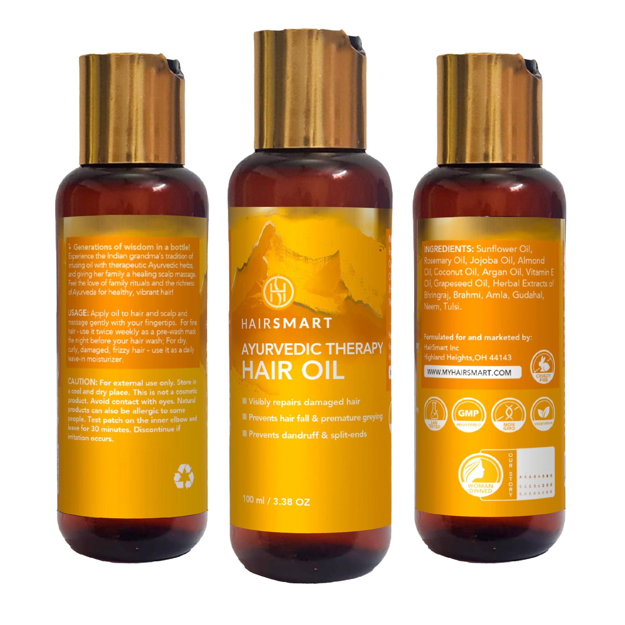 Rosemary Bhringaraj Amla Ayurvedic Hair Growth Oil