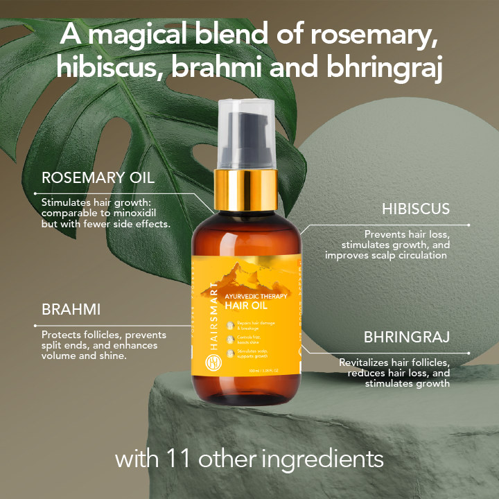 Rosemary Bhringraj Amla Ayurvedic Hair Growth Oil – 100ml