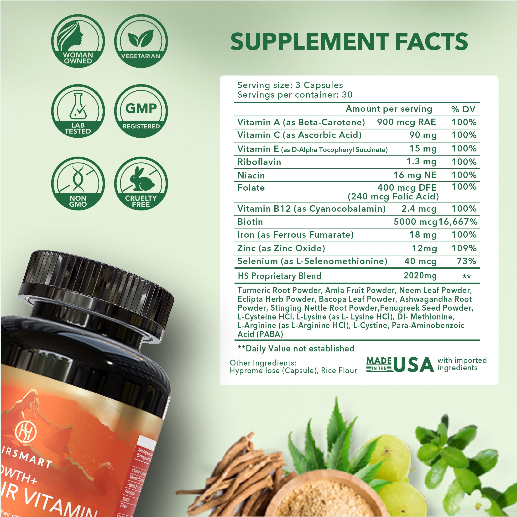 Pro for Hair: Clinically Proven Advanced 4-Step Treatment for Hair Loss