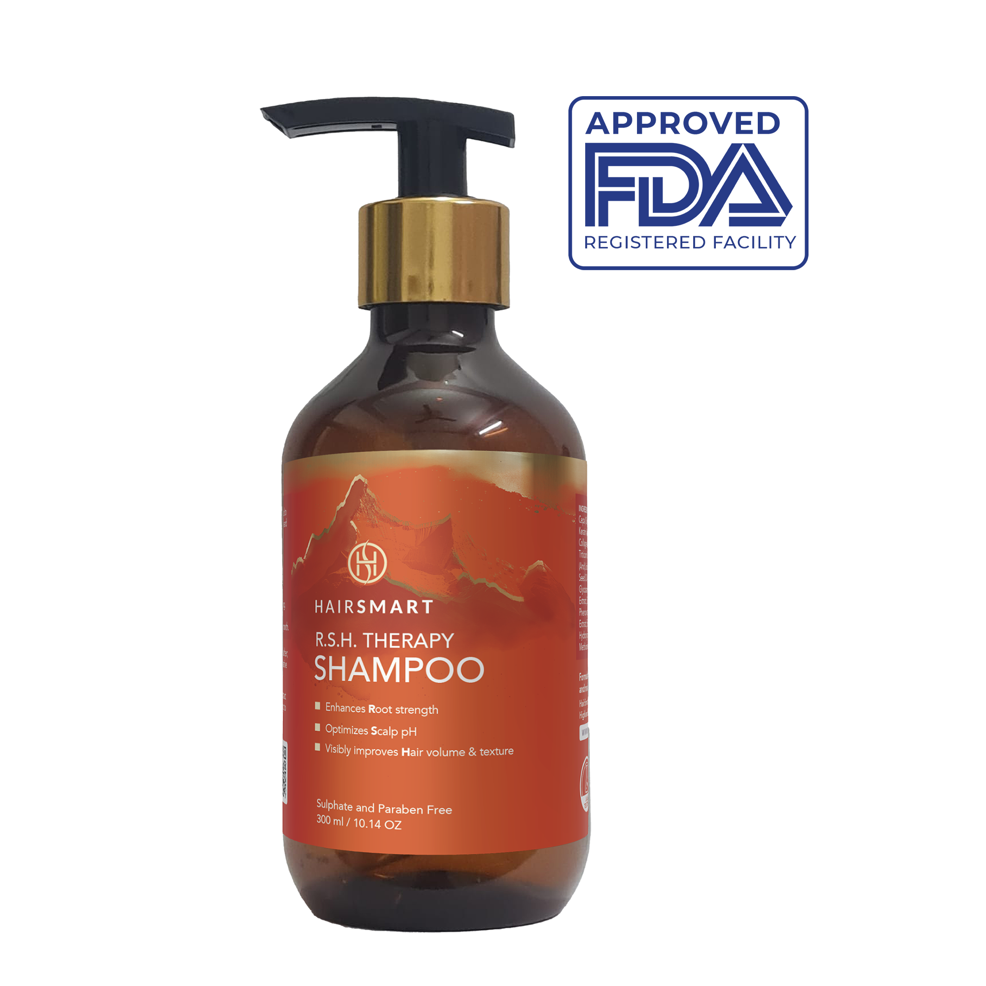 HairSmart Root Scalp Hair Therapy Shampoo: Ayurvedic Cleanser for Healthy Roots, Scalp, and Stronger Hair